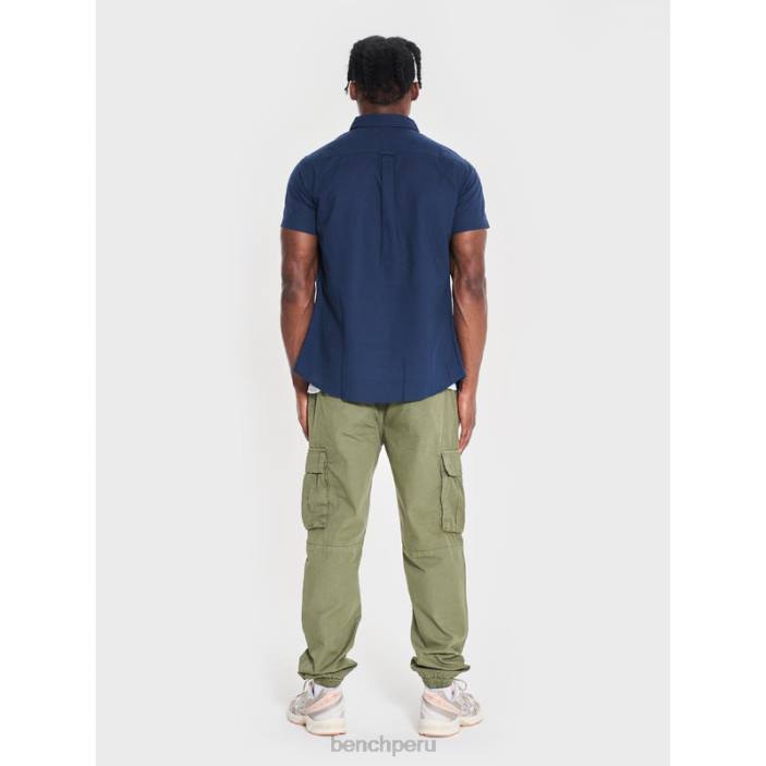 vestir Z4JZ27 Armada Bench camisa de manga corta con lazo hombres