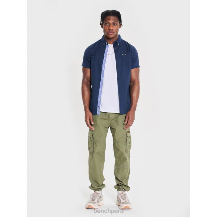 vestir Z4JZ27 Armada Bench camisa de manga corta con lazo hombres