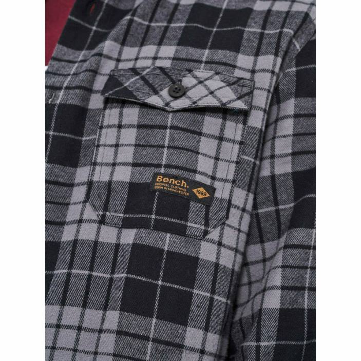 vestir Z4JZ30 cuadros negro/carbón Bench camisa de franela carlow hombres