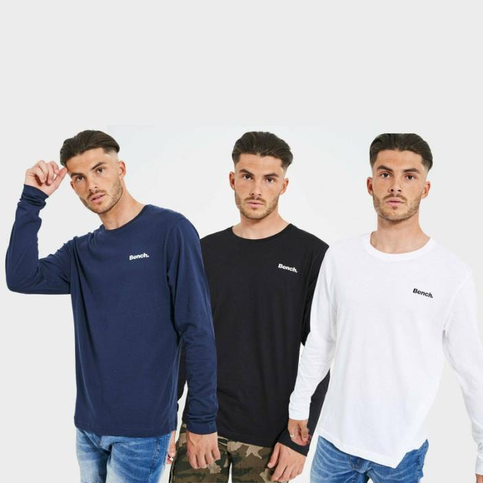 vestir Z4JZ21 clasificado Bench viren 3 pack lounge camisetas hombres