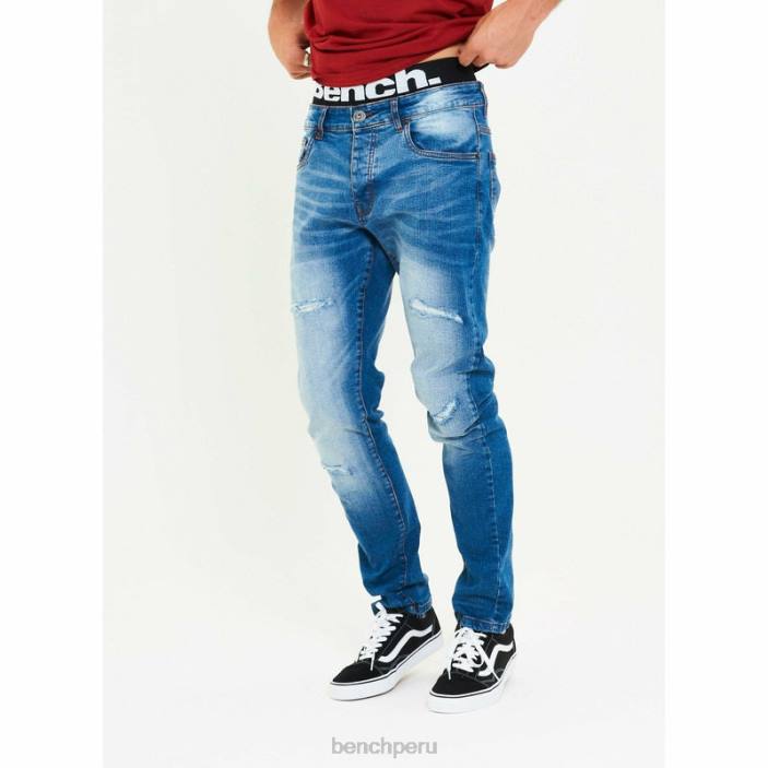vestir Z4JZ88 azul brillante Bench jeans ajustados aw-001 hombres