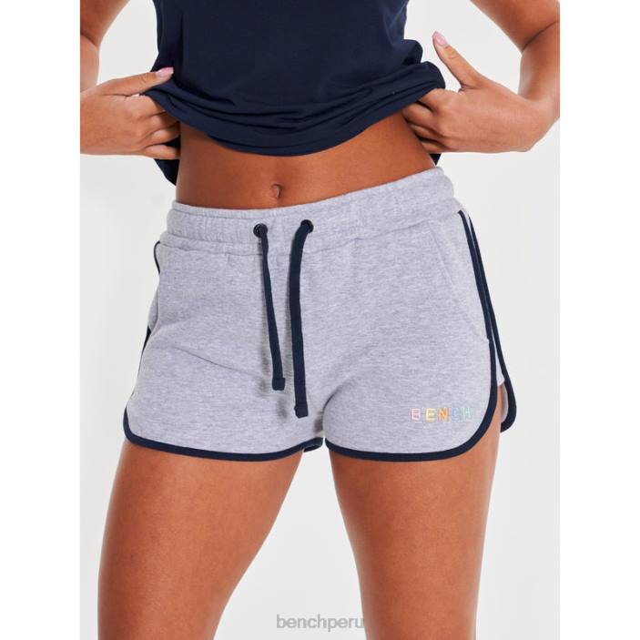 vestir Z4JZ139 gris marga Bench shorts de polar con estampado de estrellas mujer