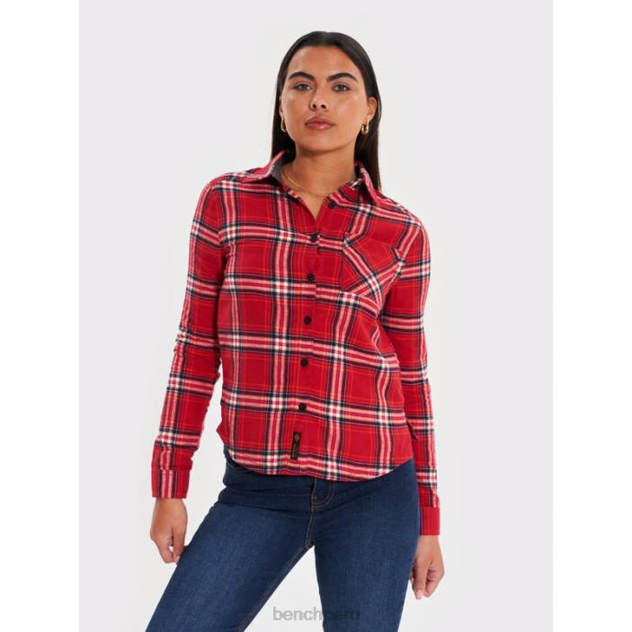 vestir Z4JZ112 rosa Bench camisa de franela ellamay mujer