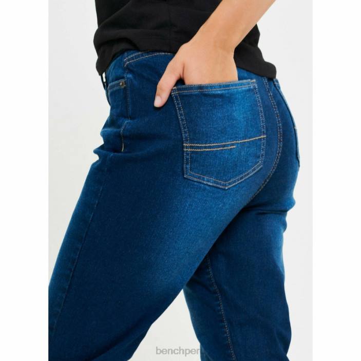 vestir Z4JZ116 lavado azul oscuro Bench pantalones vaqueros de mamá stevie mujer