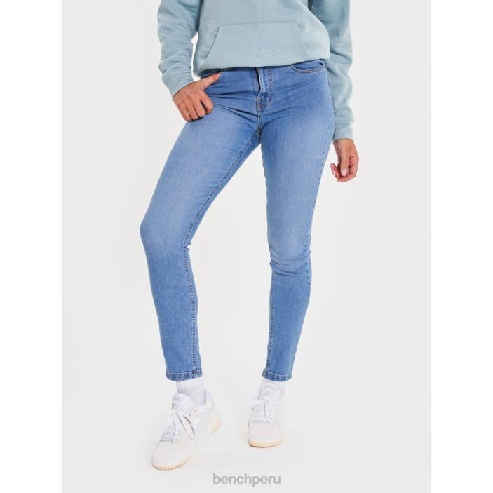 vestir Z4JZ119 lavado de piedra Bench jeans ajustados Faye mujer